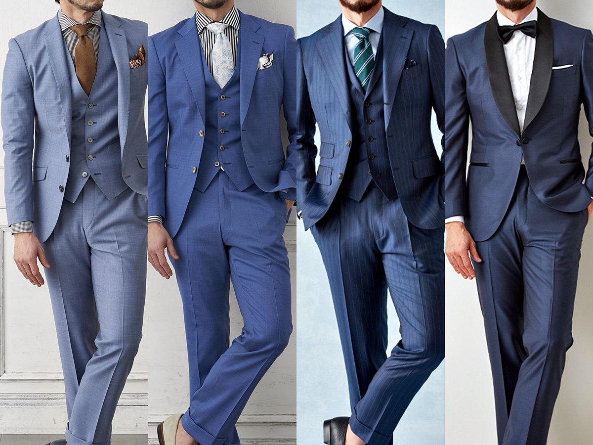 青(ブルー)のスーツの着こなし方～バリエーション豊富な色の種類・濃淡