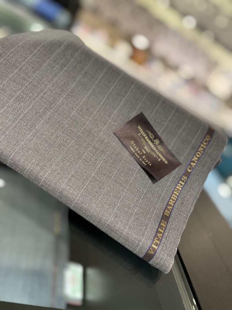 肩幅42Vitale Barberis Canonicoオーダースーツ ウール 松屋銀座